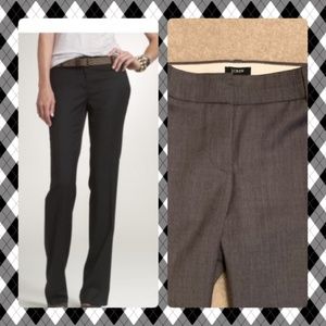J.Crew City Fit Wool Pants, Gray